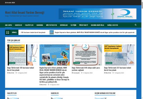 Mavi Hilal İnsani Yardım Derneği – Doğu Türkistanlılar için insani yardım hizmeti