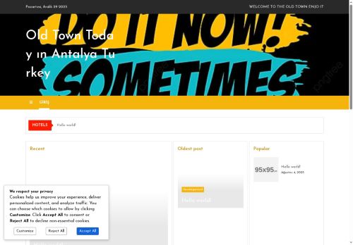 Old Town Today ın Antalya Turkey – We Love The City