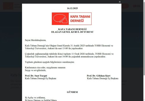 Kafa Tabanı Derneği (KTD)