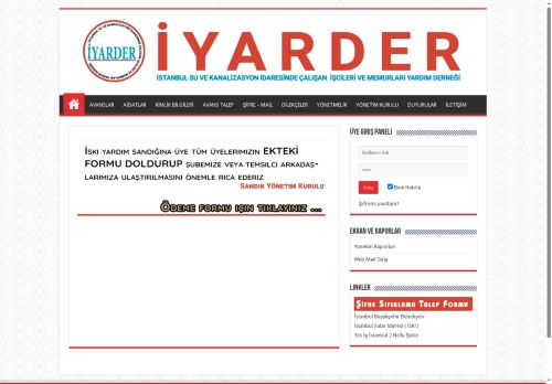 İYARDER - İSKİ İşçi - Memur Yardımlaşma ve Dayanışma Derneği
