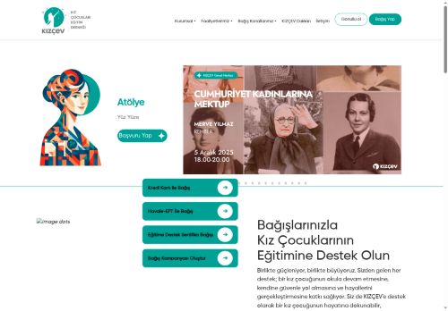 Anasayfa - KIZÇEV | Kız Çocukları Eğitim Derneği