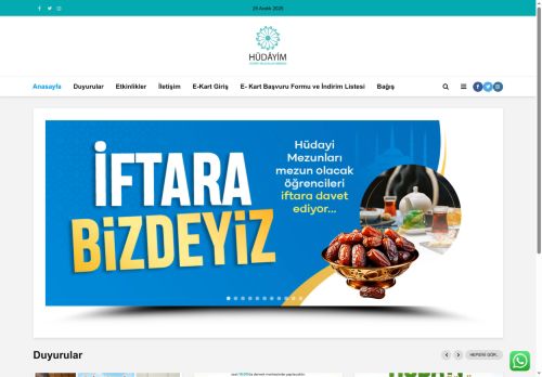 Hüdayim | Hüdayi Mezunlar Derneği – Mezuniyetten Mesuliyete