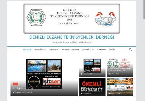 DENİZLİ ECZANE TEKNİSYENLERİ DERNEĞİ – ''Harekette birlik olmazsa, fikirde birlik faydasızdır.''