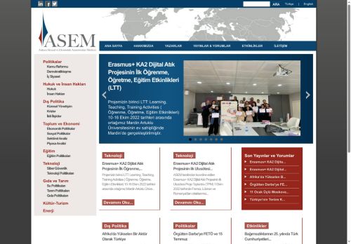 ASEM - Ankara Siyasal ve Ekonomik Araştırmalar Merkezi
