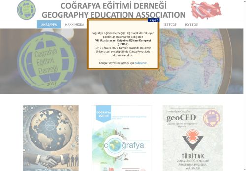 COĞRAFYA EĞİTİMİ DERNEĞİ – Geography Education Association – TURKIYE