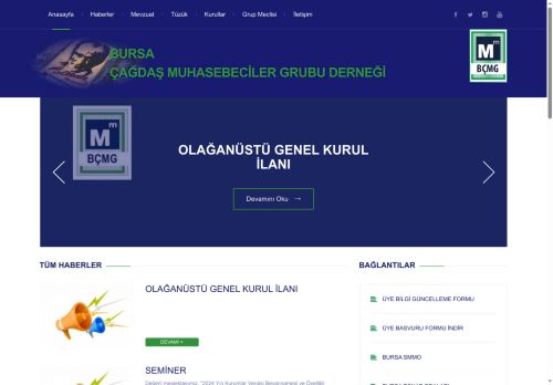 Bursa Çağdaş Muhasebeciler Grubu Derneği - Her şey İnsan İçin Meslek Onuru İçin