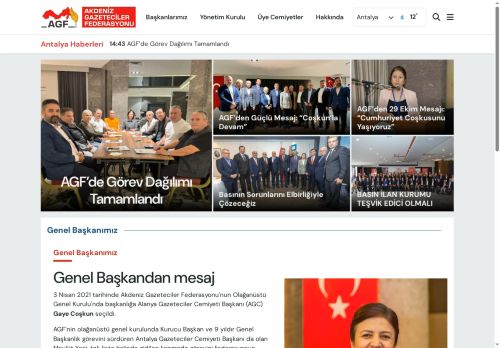 Akdeniz Gazeteciler Federasyonu - AGF