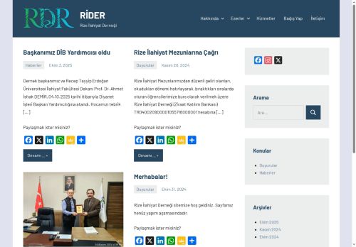 RİDER – Rize İlahiyat Derneği