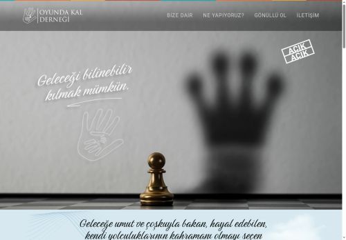 Oyunda Kal Derneği – Geleceği bilinebilir kılmak mümkün!