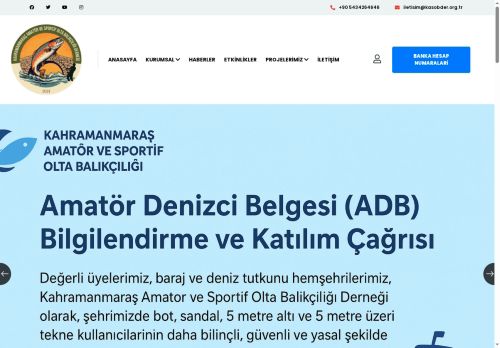Kahramanmaraş Amatör ve Sportif Olta Balıkçılığı Derneği | Amatör ve Sportif Olta Balıkçılığı Derneği