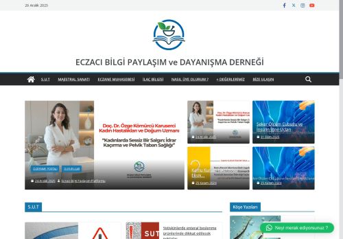 Eczacı Bilgi Paylaşım ve Dayanışma Derneği - Bilgi Güçtür Paylaşınca Güzel...