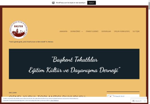 "Tokat'a gitmek gerek, çünkü Tokat'ta insan ve iklim mutedil" Hz. Mevlana