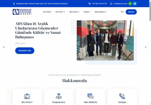 Sığınmacılar ve Mülteci Dayanışma ve Yardımlaşma Derneği - ARSA