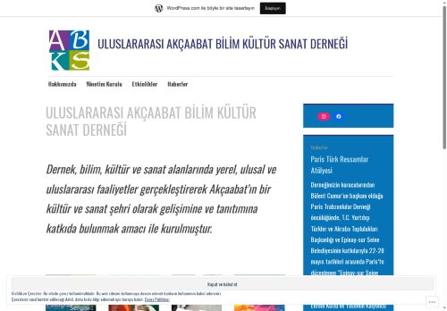 ULUSLARARASI AKÇAABAT BİLİM KÜLTÜR SANAT DERNEĞİ