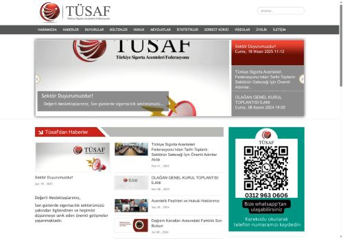 TÜSAF - Türkiye Sigorta Acenteleri Federasyonu - TÜSAF - T. Sigorta Acenteleri Federasyonu