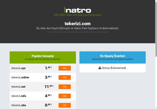tekerizi.com Premium Park Sayfası
