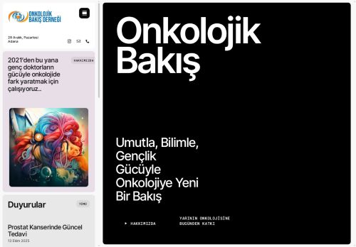 Home - Onkolojik Bakış Derneği