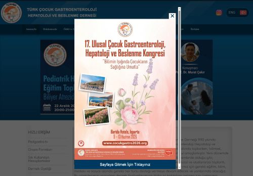 Türk Çocuk Gastroenteroloji Hepatoloji ve Beslenme Derneği | Anasayfa