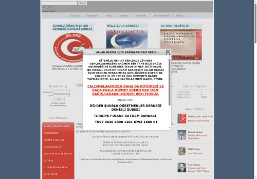 ŞUURLU ÖĞRETMENLER DERNEĞİ DENİZLİ ŞUBESİ ÖĞ-DER