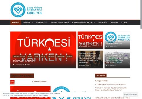 Kutlu Yol – Dilde Fikirde İşte Birlik Yolu Derneği