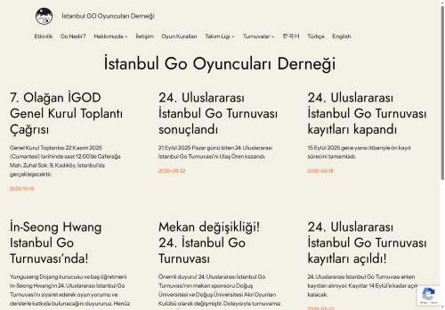 İstanbul GO Oyuncuları Derneği – İstanbul Go Oyuncuları Derneği Resmi Sitesi