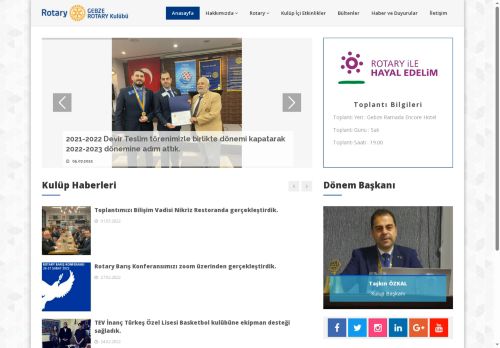 Gebze Rotary Kulübü: Anasayfa