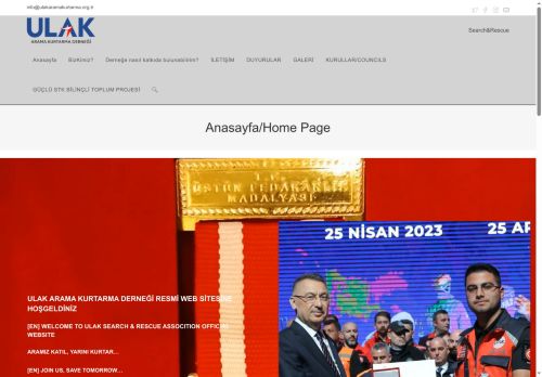 ULAK ARAMA KURTARMA DERNEĞİ ULAK SEARCH&RESCUE ASSOCITION