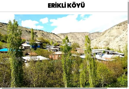 sivas divriği erikli köyü derneği | erikli köyü