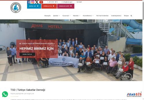 Türkiye Sakatlar Derneği - Anasayfa