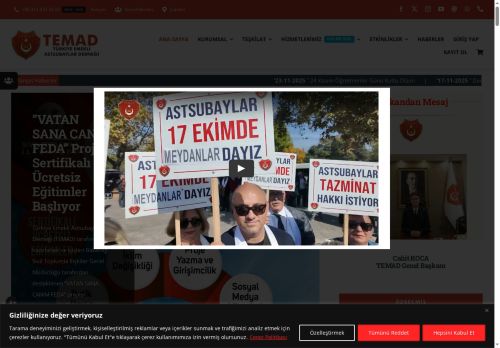 Türkiye Emekli Astsubaylar Derneği TEMAD Ana Sayfa - Türkiye Emekli Astsubaylar Derneği