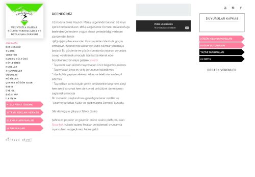 ANASAYFA | UZUNYAYLA KAFKAS KÜLTÜR YARDIMLAŞMA VE DAYANIŞMA DERNEĞİ