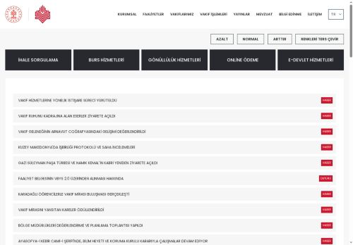 Ana Sayfa - T.C. Vakıflar Genel Müdürlüğü