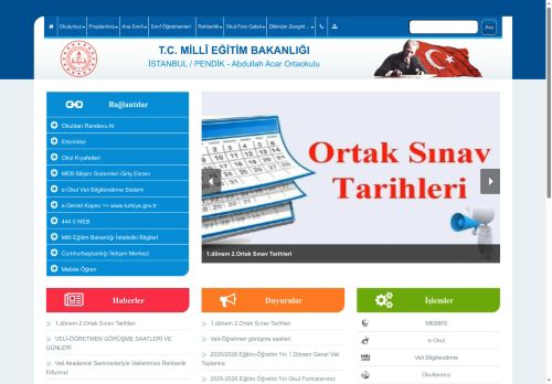 İSTANBUL / PENDİK - Abdullah Acar Ortaokulu