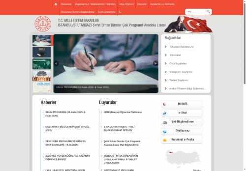 İSTANBUL / SULTANGAZİ - Şehit Erhan Dündar Çok Programlı Anadolu Lisesi