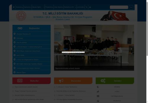 İSTANBUL / ŞİLE - Şile Borsa İstanbul 50. Yıl Çok Programlı Anadolu Lisesi