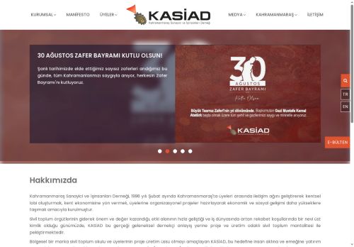 KASİAD, Kahramanmaraş Sanayici ve İşadamları Derneği | +90 344 232 16 02 | info@kasiad.org.tr