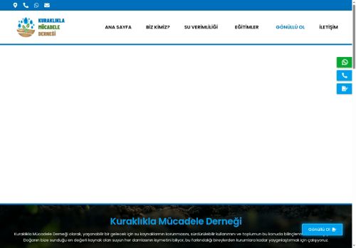 ANA SAYFA - Kuraklıkla Mücadele Derneği