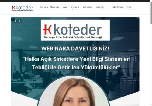 KOTEDER - Borsaya Kote Ortaklık Yöneticileri Derneği