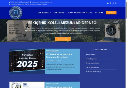 Eskişehir Koleji ve Anadolu Lisesi Mezunları – Eskişehir Maarif Koleji ve Eskişehir Anadolu Lisesi Mezunları Derneği