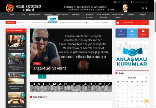 Kocaeli Gazeteciler Cemiyeti - Kocaeli Gazeteciler Cemiyeti | Kocaeli