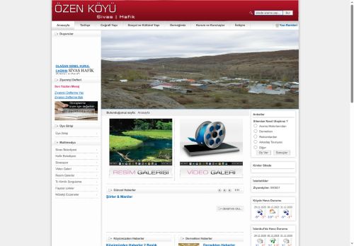 Sivas ili | Hafik ilçesi | ÖZEN KÖYÜ - Anasayfa