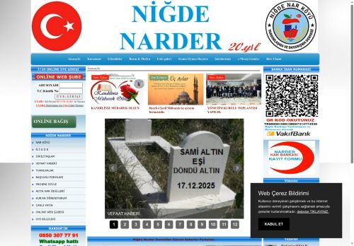 Niğde Nar Köyü Yardımlaşma Ve Dayanışma Derneği - MERKEZ