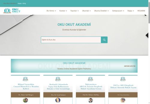 Oku Okut Akademi: Ücretsiz Online Akademik Eğitim Platformu
