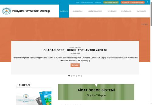 PHD - Psikiyatri Hemşireleri Derneği | phdernegi.org