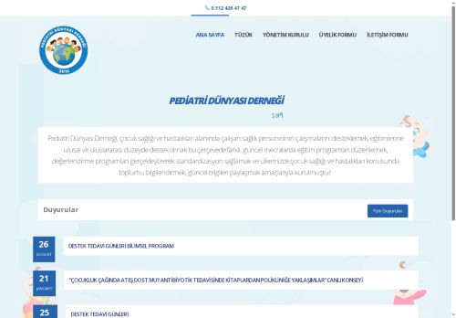 Ana Sayfa - PEDİATRİ DÜNYASI DERNEĞİ