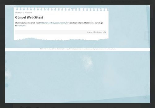 İSTANBUL / ARNAVUTKÖY - Arnavutköy Özel Eğitim Uygulama Okulu II. Kademe