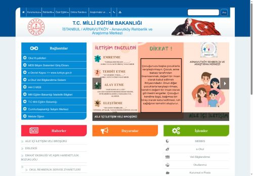 İSTANBUL / ARNAVUTKÖY - Arnavutköy Rehberlik ve Araştırma Merkezi