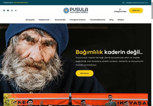 Pusula Ayık Yaşam Derneği | Bağımlılık Kaderin Değil...
