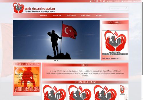 Anasayfa | Şehit Aileleri ve Gazileri Eğitim Kültür ve Sosyal Yardımlaşma Derneği