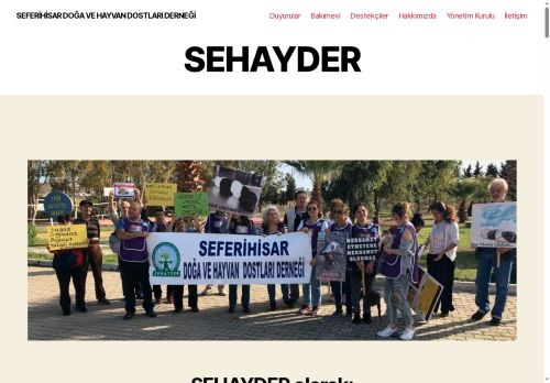 SEHAYDER - Seferihisar Hayvan ve Doğa Dostları Derneği